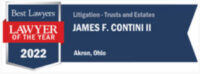 Best Lawyers Lawyer of the Year James F. Contini II for Litigation on Trusts and Estates graphic